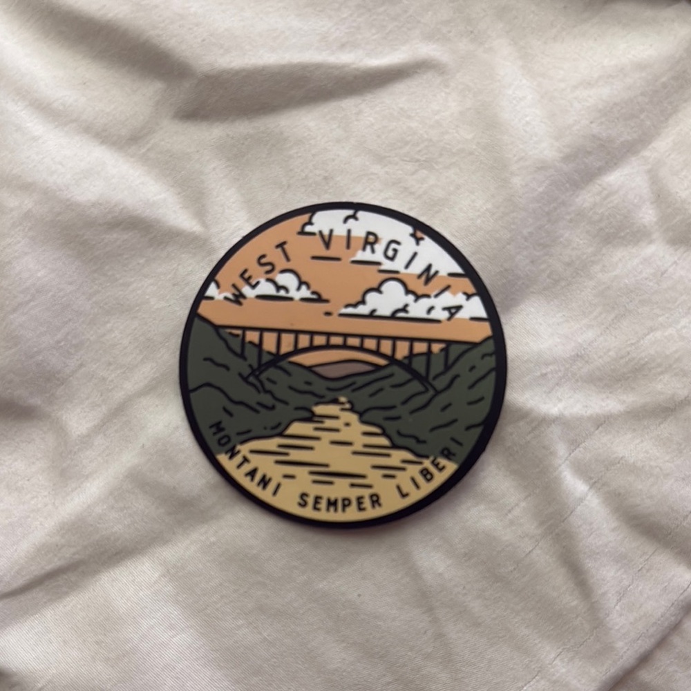 West Virginia Montani Semper Liberi Waterproof Sticker - 10 for $5 bundle